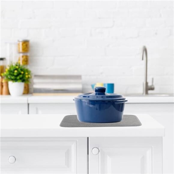 2 Pack Microfiber Dish Drying Mat,Absorbent Dish Drainer Kitchen Counter - Picture 6 of 8